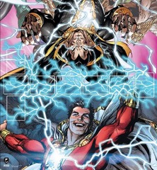 DC Deck Building Game- Shazam Vs Black Adam Playmat (Kickstarter Exclusive)